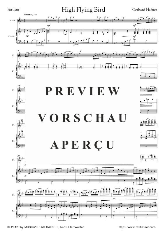 Product gallery: Page 6 of 11 High Flying Bird, , (flute and piano)