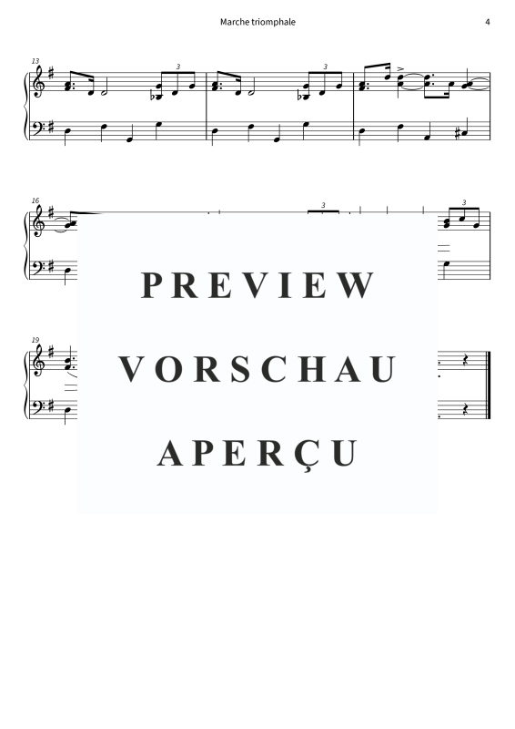 gallery: Marche triomphale - Version simplifiée, , (Klavier Solo)