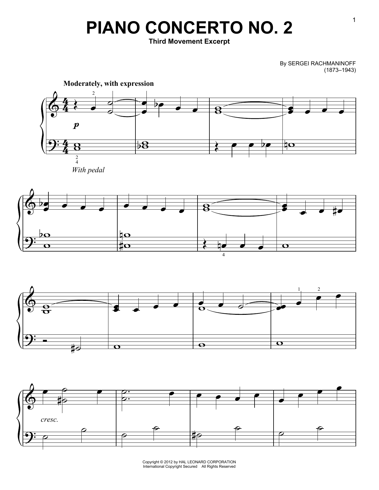 Product picture to: Piano Concerto No. 2, Third Movement Excerpt