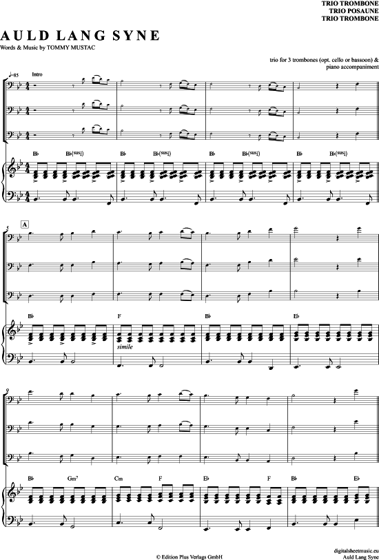 Product picture to: Auld Lang Syne Michael Hirte