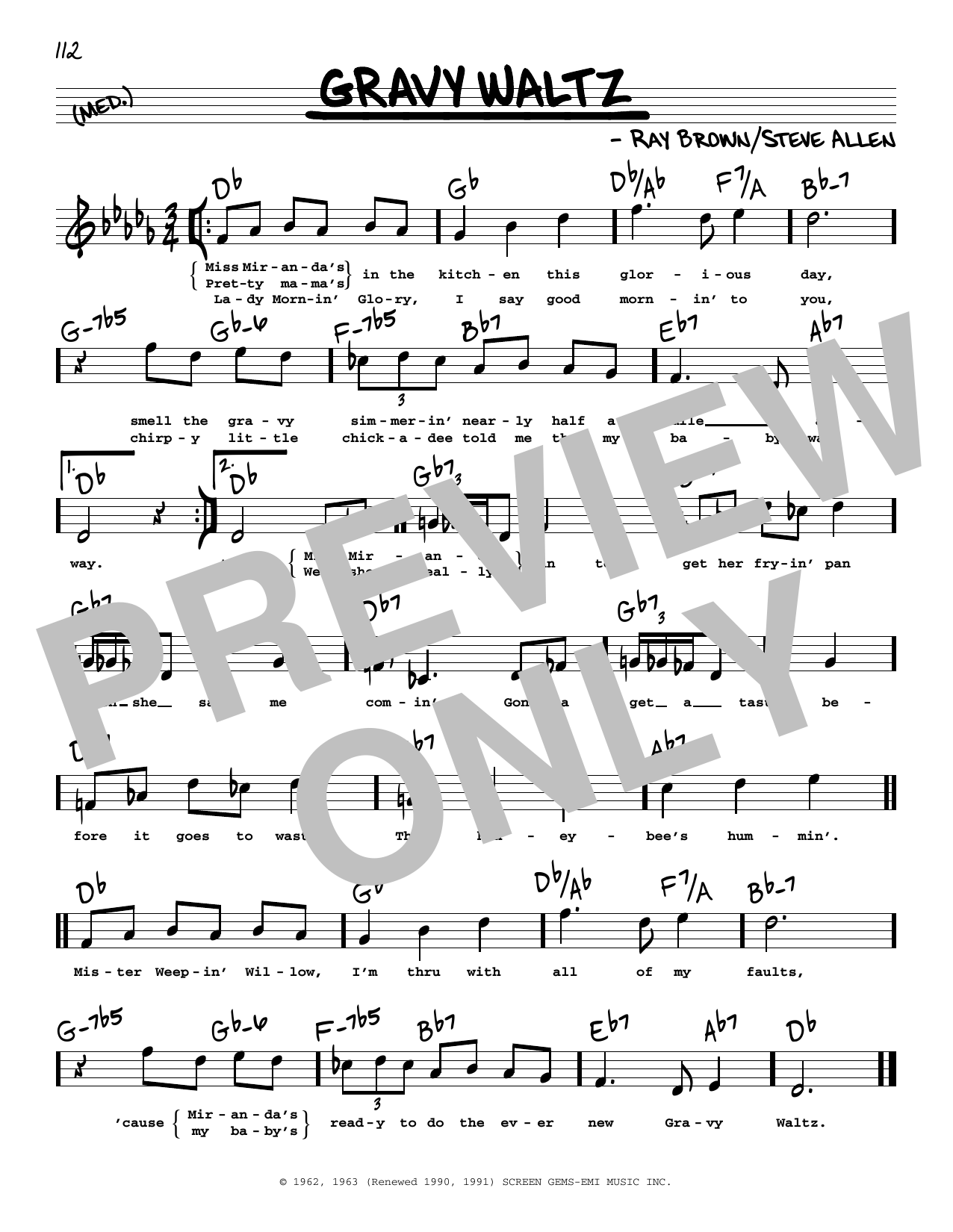 Produktbild zu: Gravy Waltz (High Voice)