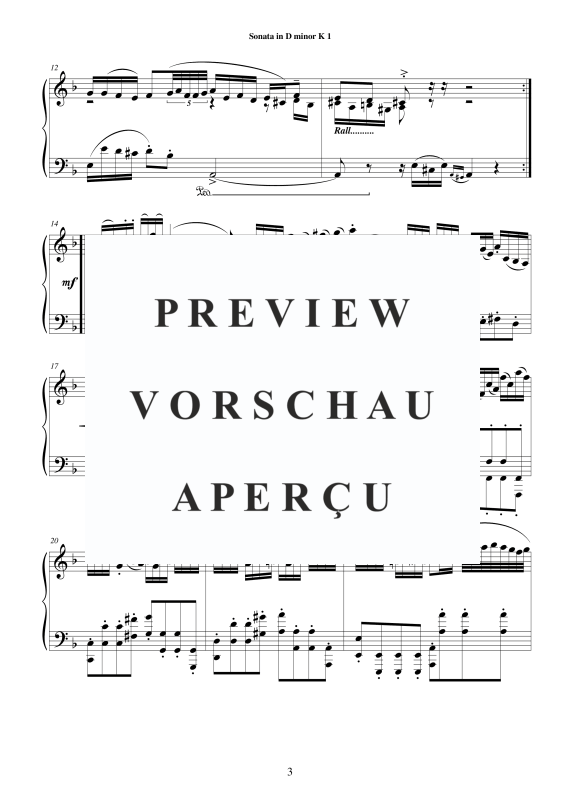 Produktgalerie: Seite 4 von 11 5 Klavier Sonaten K. 1/430/41/9/214, , Klavier Solo