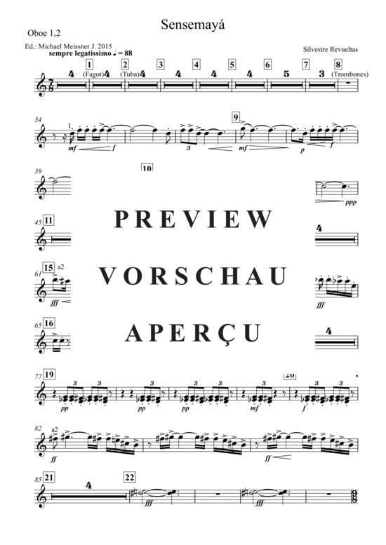 gallery: Sensemaya , , (Oboe 1,2)