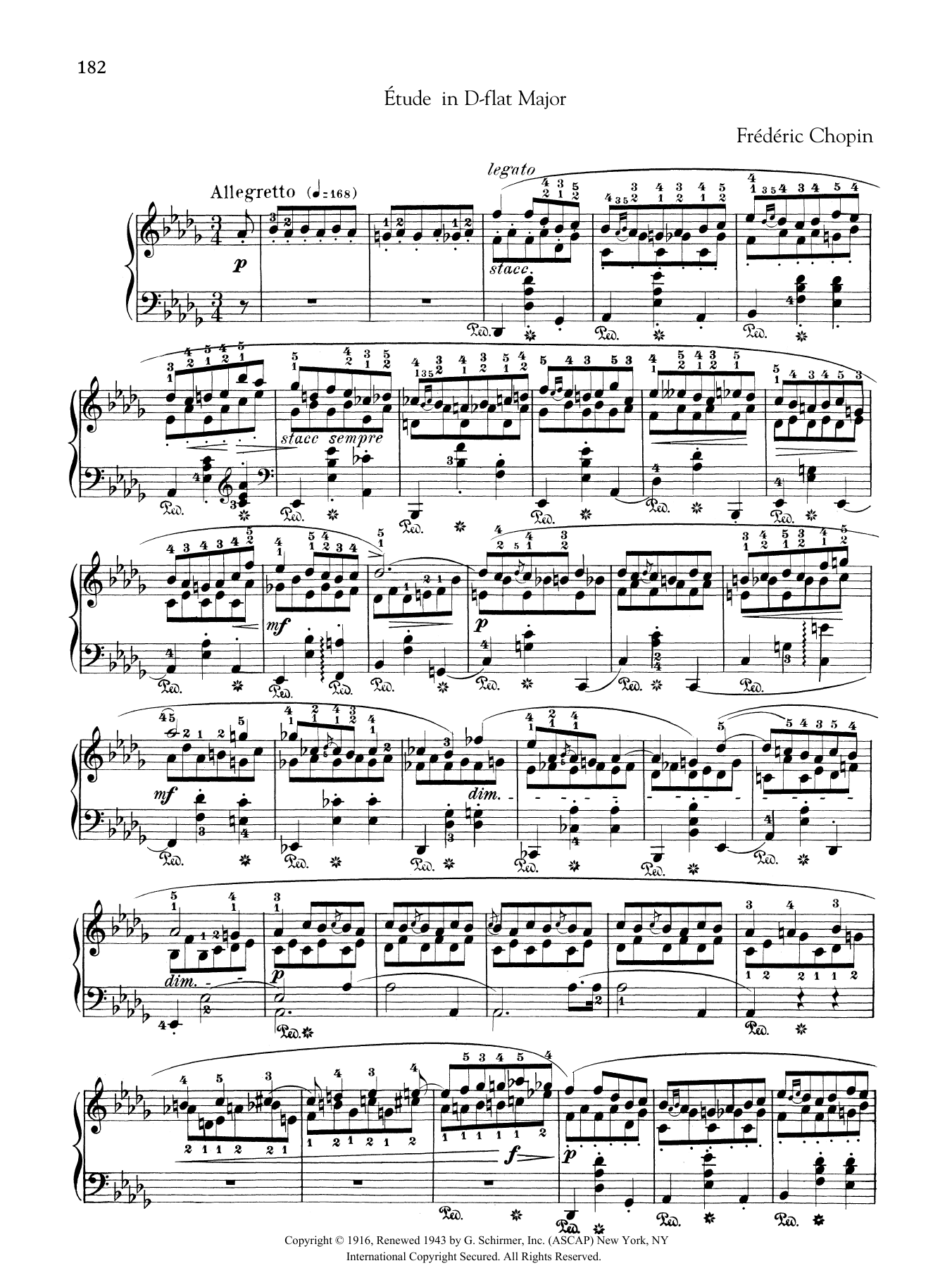 Product gallery: Page 1 of 1 Etude in D-flat Major, from Trois Nouvelles Etudes from Methode des methodes de piano, Frédéric Chopin