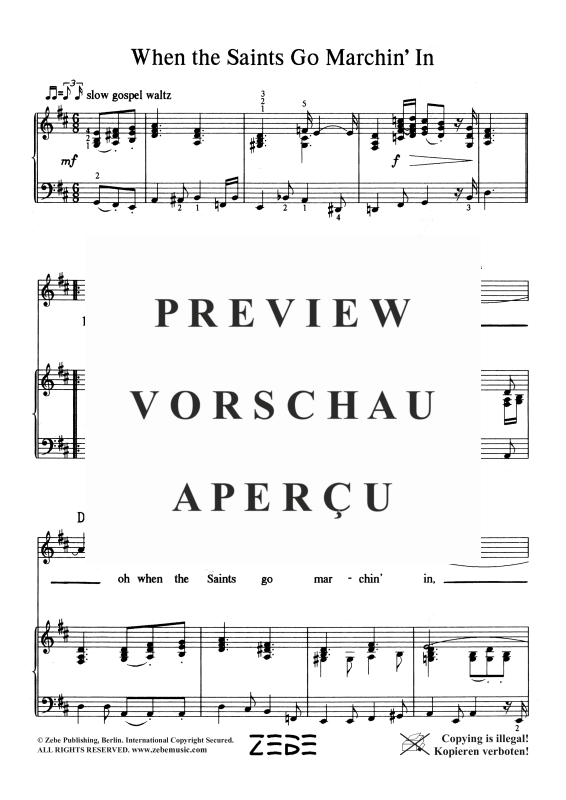 gallery: When the Saints Go Marchin´ In, , Gesang und Klavier
