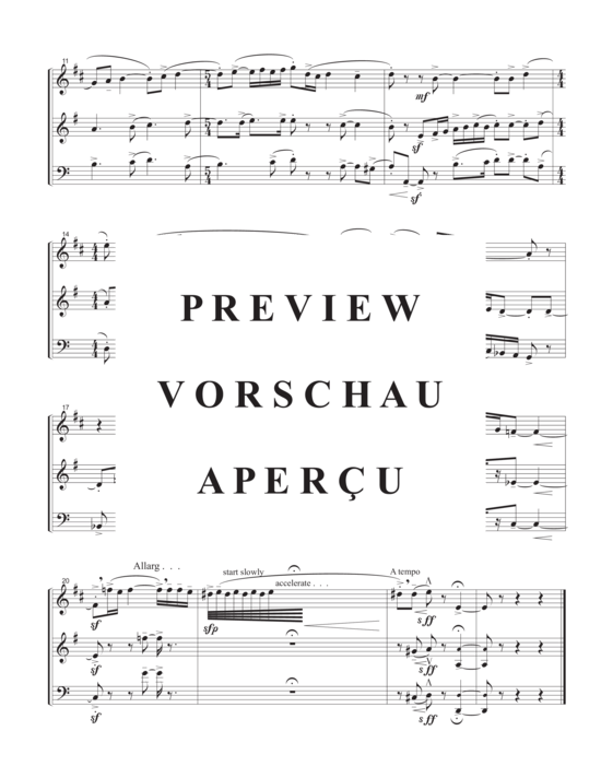 Produktgalerie: Seite 4 von 21 Pocono Trios , , (Trio für Trompete in B, Horn/Trompete in B + Posaune/Euphonium)