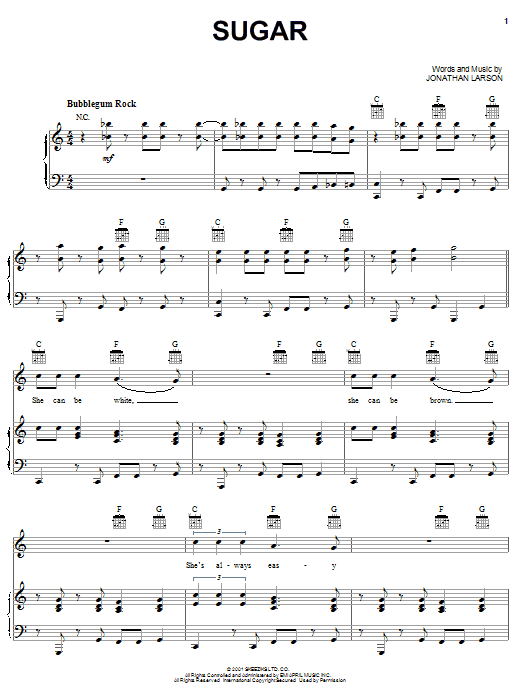 Produktbild zu: Sugar (from tick, tick... BOOM!)
