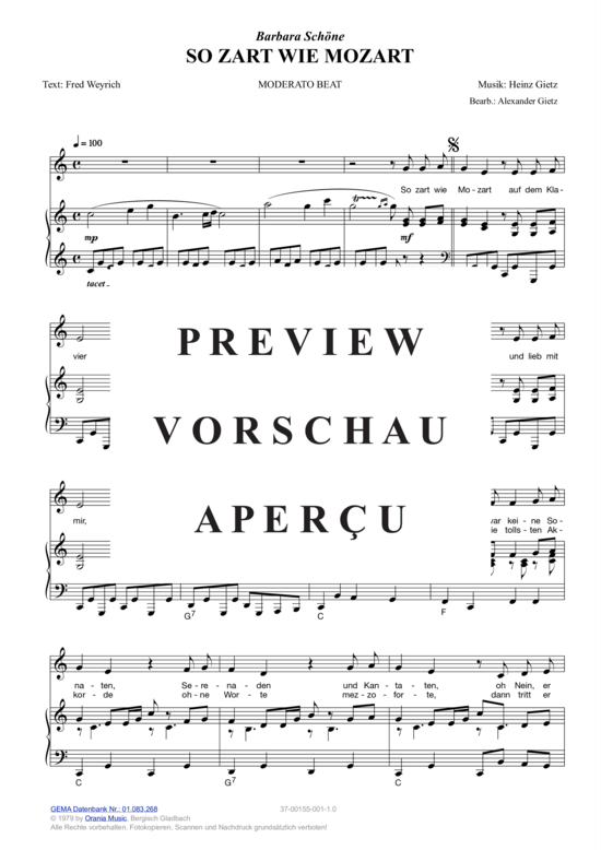 Produktgalerie: Seite 3 von 4 So zart wie Mozart , Schöne, Barbara, Klavier und Gesang