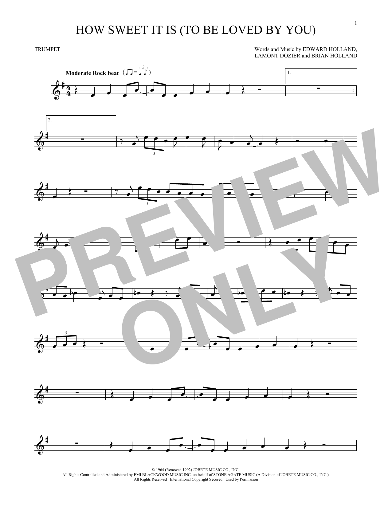 Produktgalerie: Seite 1 von 1 How Sweet It Is (To Be Loved By You), James Taylor, Trompete