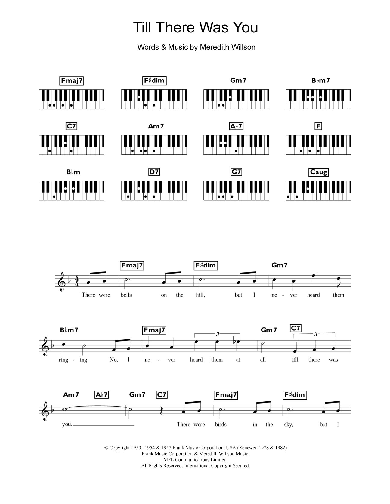 Product picture to: Till There Was You (from The Music Man)