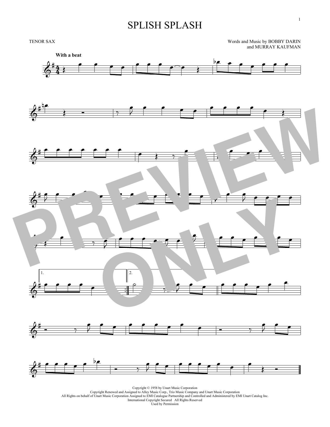 Product gallery: Page 1 of 1 Splish Splash, Bobby Darin