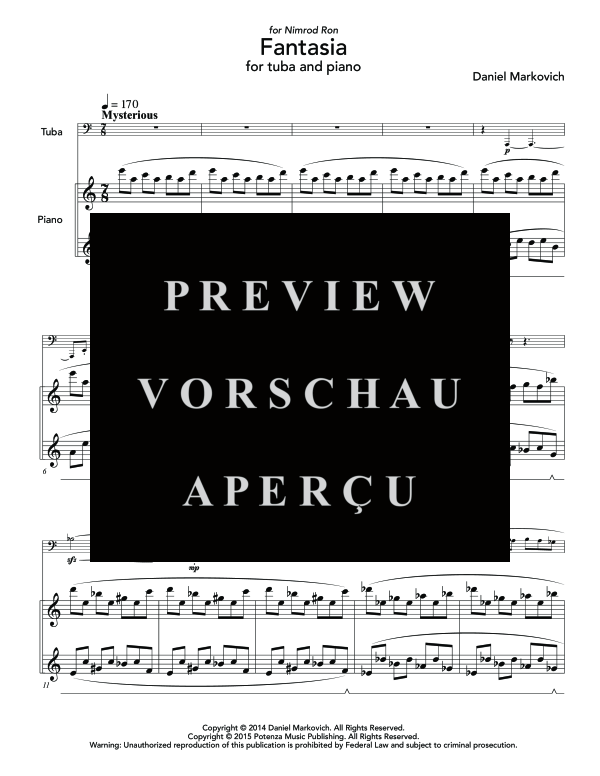 Produktgalerie: Seite 5 von 11 Fantasia, , (Tuba und Klavier)