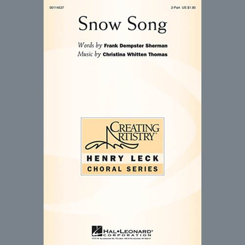 cover: Snow Song, Christina Whitten Thomas, Chor