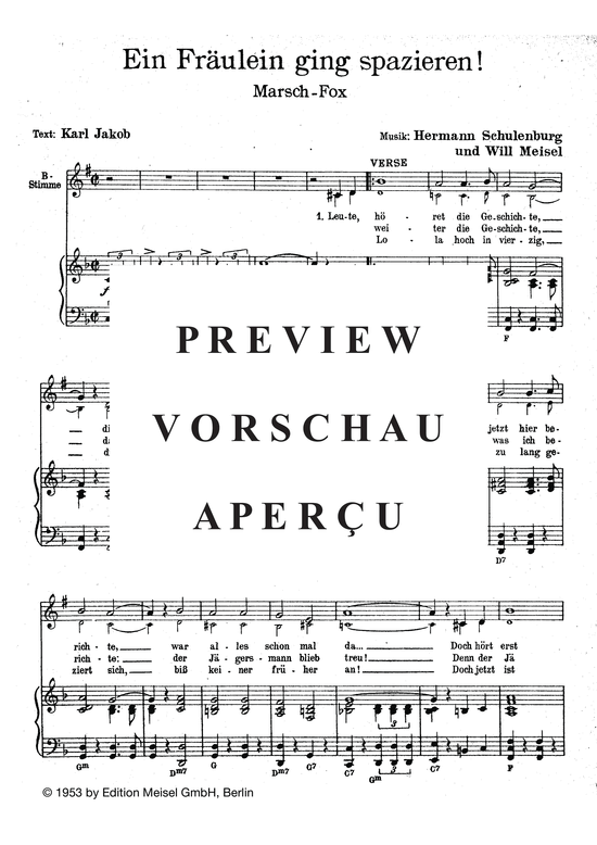 Produktgalerie: Seite 3 von 4 Ein Fräulein ging spazieren, , Klavier und Gesang