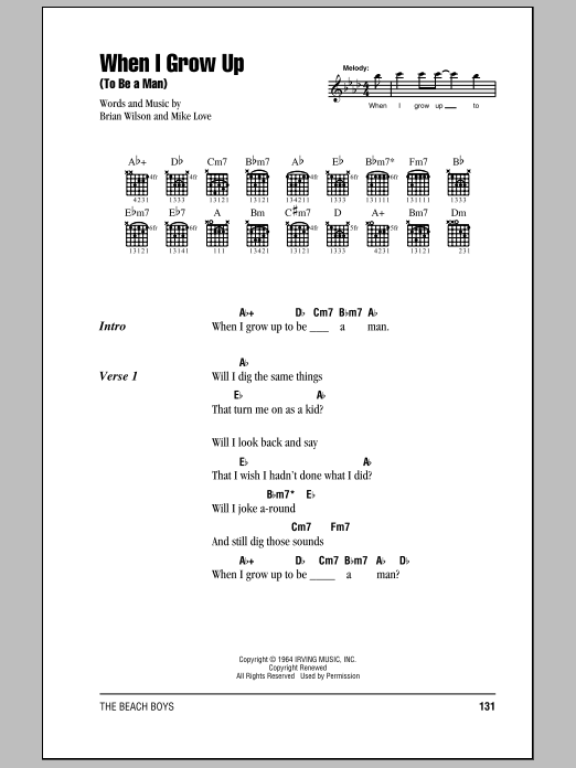 Produktbild zu: When I Grow Up (To Be A Man)
