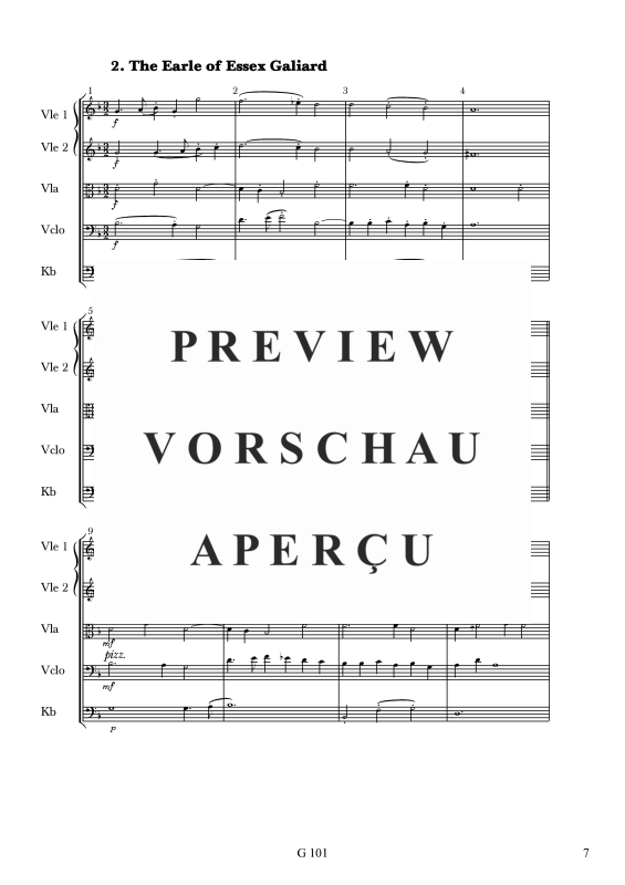 gallery: 9 Sätze aus Lachrimae, , Streichquintett