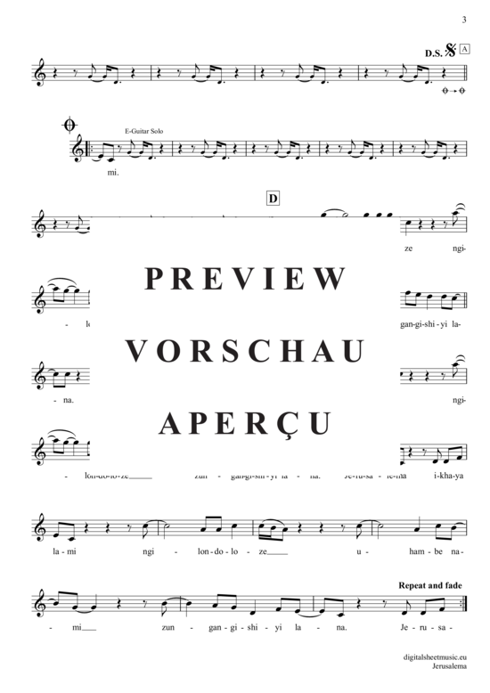 Produktgalerie: Seite 4 von 4 Jerusalema , Master Kg/Zikode, Nomcebo, (Oboe)