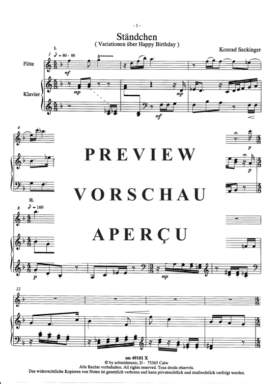 gallery: Ständchen , , (alto/flute + piano)