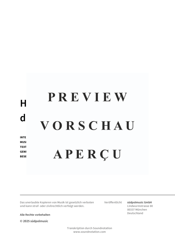 gallery: Heid moi ned an moing denga, DeSchoWieda, (Leadsheet)