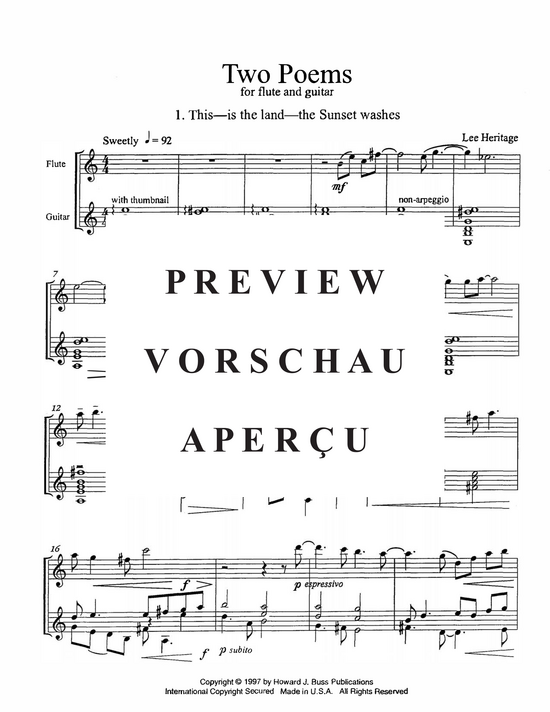 Product gallery: Page 4 of 21 Two Poems , , (flute and guitar)