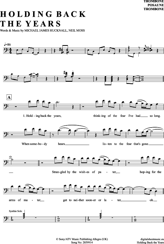 Product picture to: Holding Back The Years Simply Red