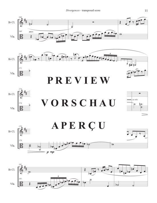 Product gallery: Page 15 of 21 Divergences , , (clarinet and viola)