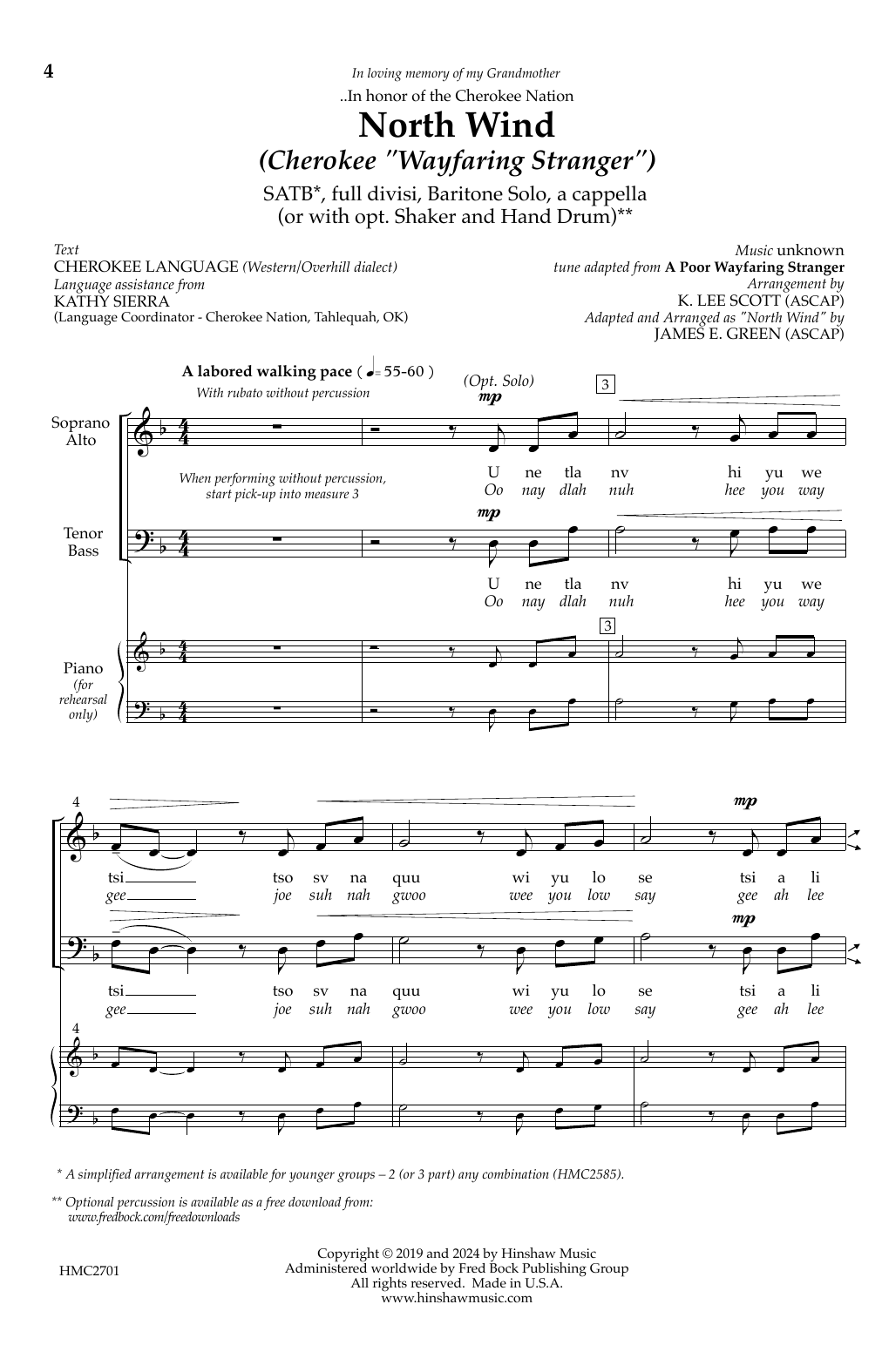 Produktbild zu: North Wind (Cherokee "Wayfaring Stranger")