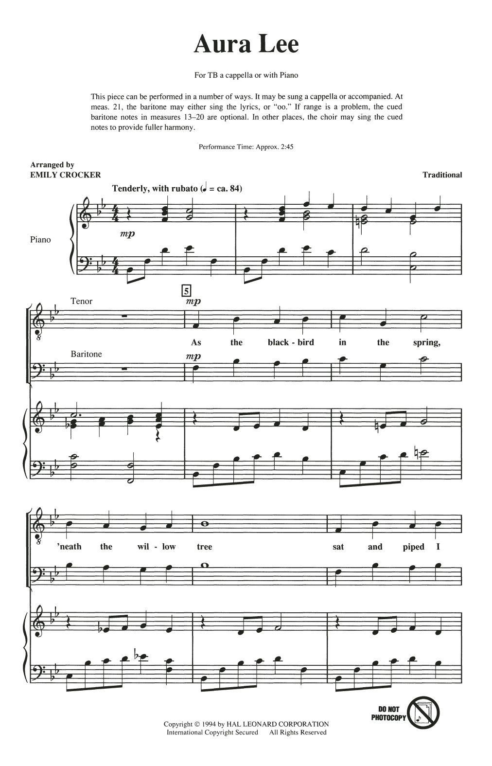 Produktbild zu: Songs For Tenor-Bass Chorus (Collection)