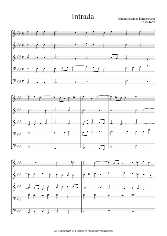 gallery: Intrada (As-Dur (Quintett Bläser klingend) , , )
