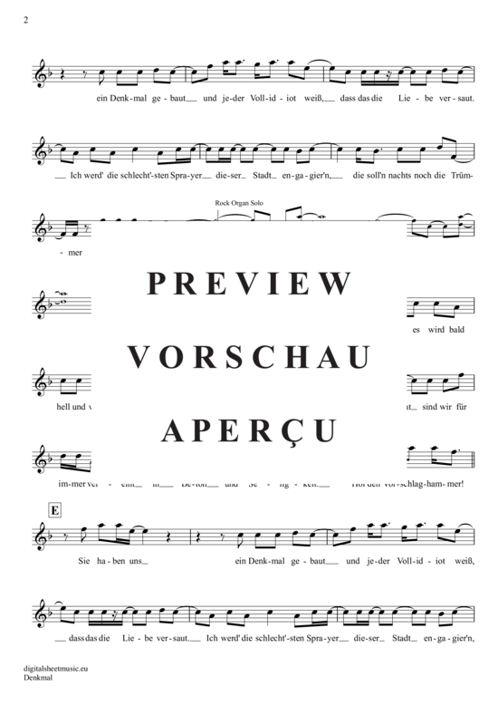 Product gallery: Page 3 of 4 Denkmal , Helden, Wir Sind, (violin)