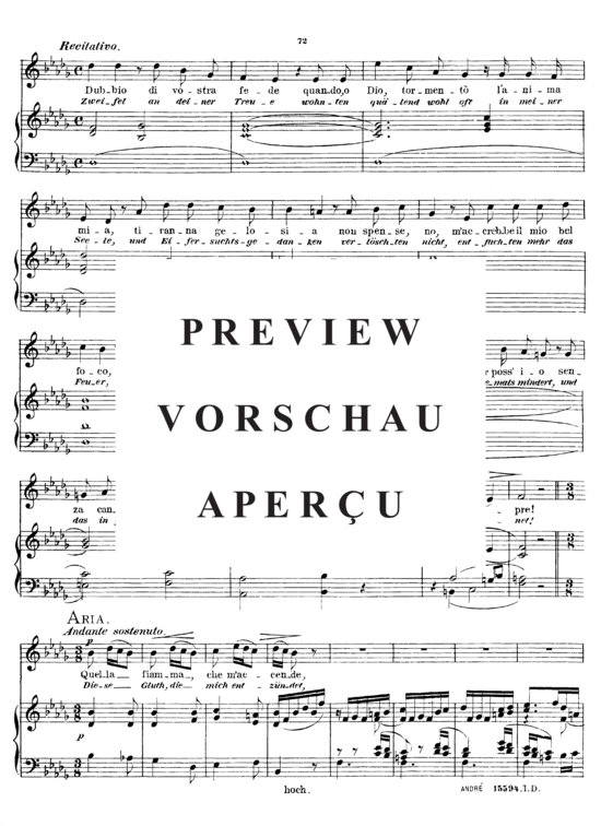 gallery: Quella fiamma che m´accende , Sieber Ferdinand, (Gesang hoch + Klavier)