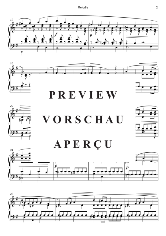 Produktgalerie: Seite 5 von 7 Melodie - Nr. 3 aus Drei Klavierstücke op. 1 , , Klavier Solo