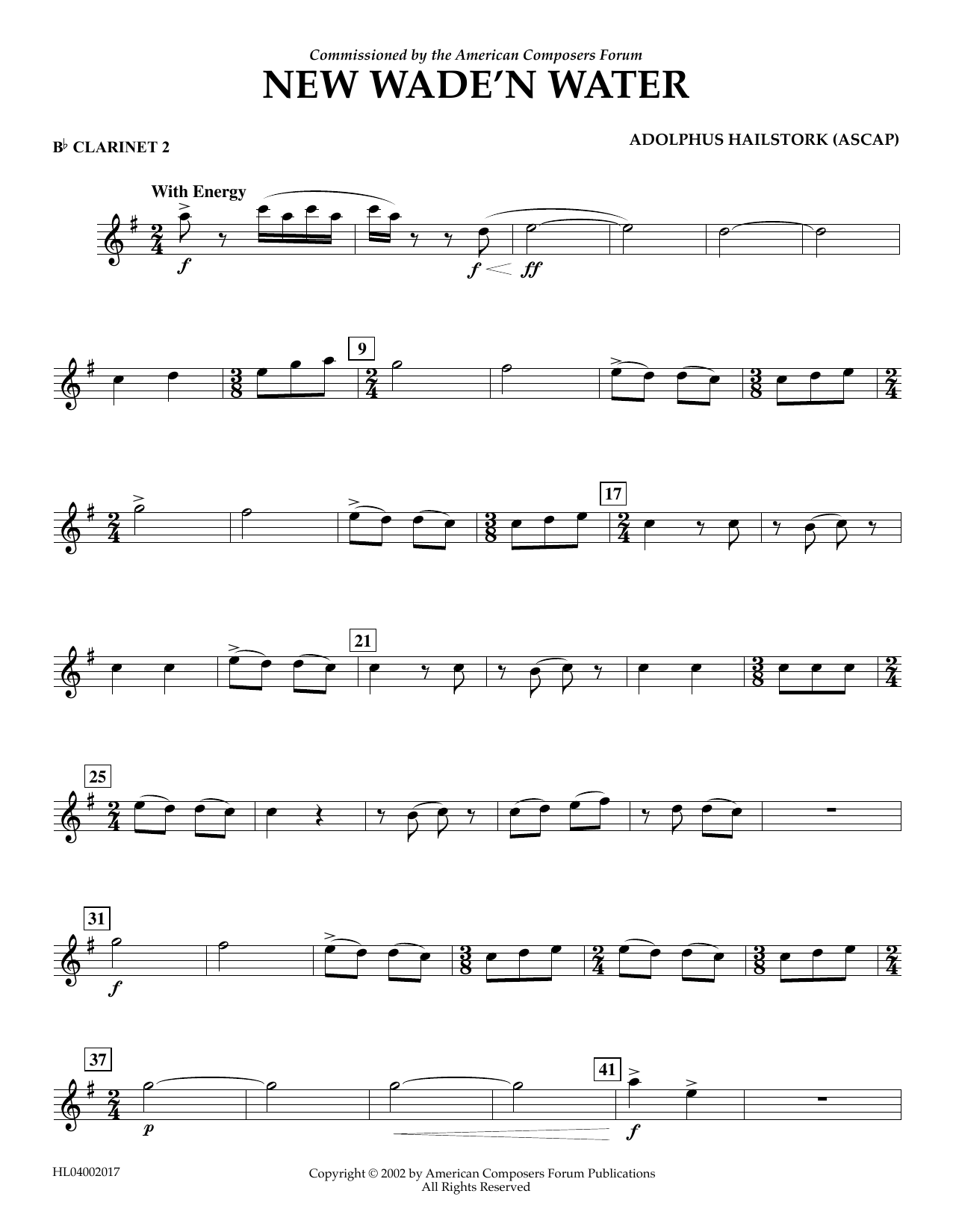 Produktbild zu: New Wade 'n Water - Bb Clarinet 2
