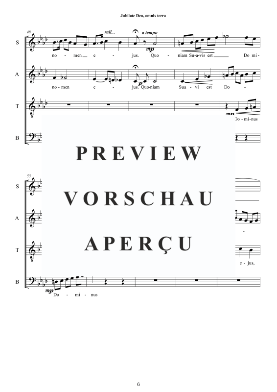 Produktgalerie: Seite 7 von 11 Jubilate Deo, omnis terra, , Oster Motette für Gemischter Chor