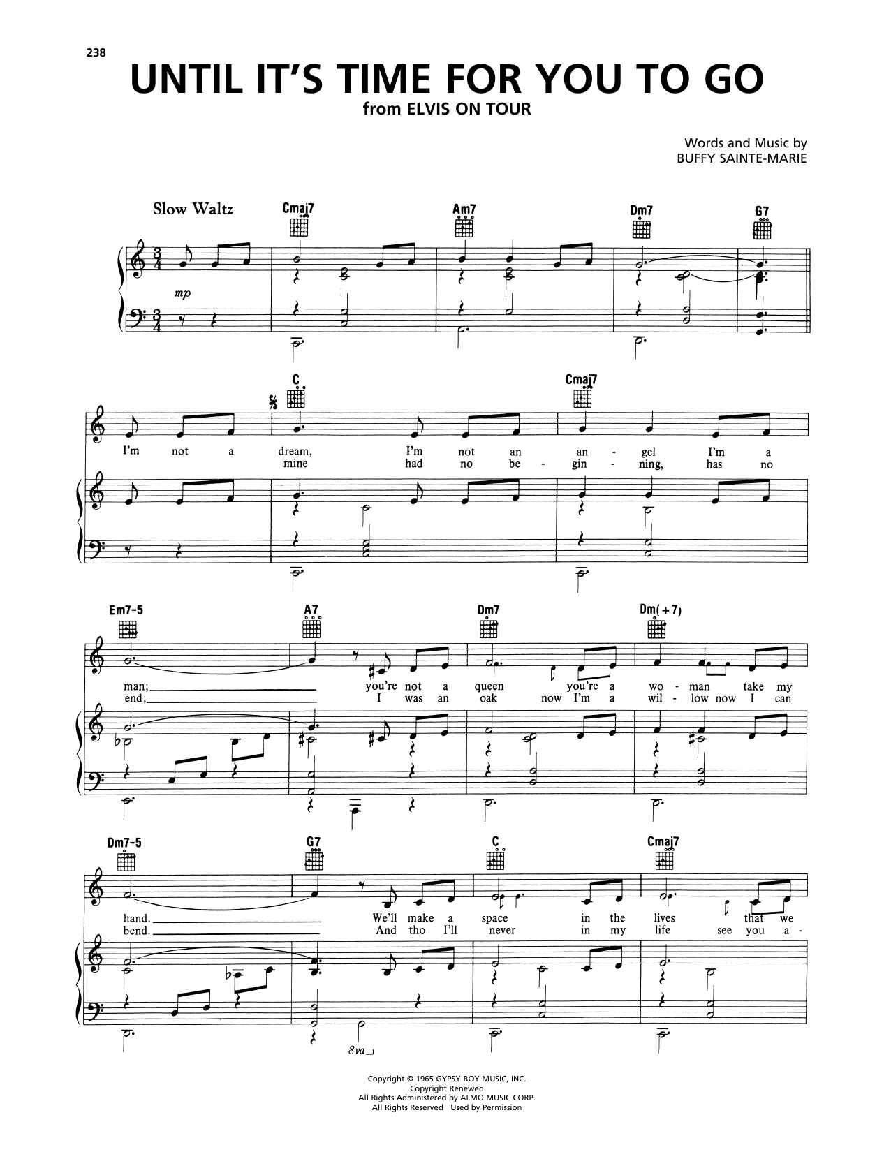 Produktgalerie: Seite 1 von 1 Until It's Time For You To Go, Elvis Presley, Gesang, Gitarre, Klavier