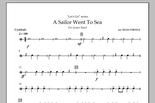 Produktgalerie: Seite 1 von 1 A Sailor Went To Sea - Cymbals, , Ensemble