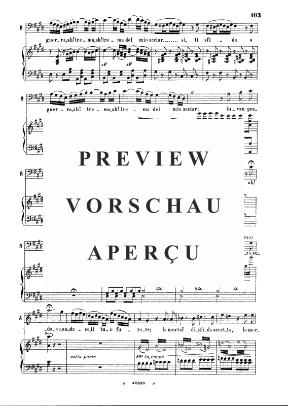 Produktgalerie: Seite 4 von 7 Ferma in van rapir pretendi, , Gesang und Klavier