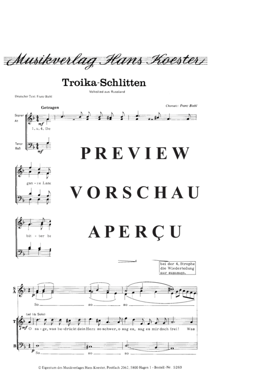 Product gallery: Page 3 of 3 Troika Schlitten , , (mixed choir)