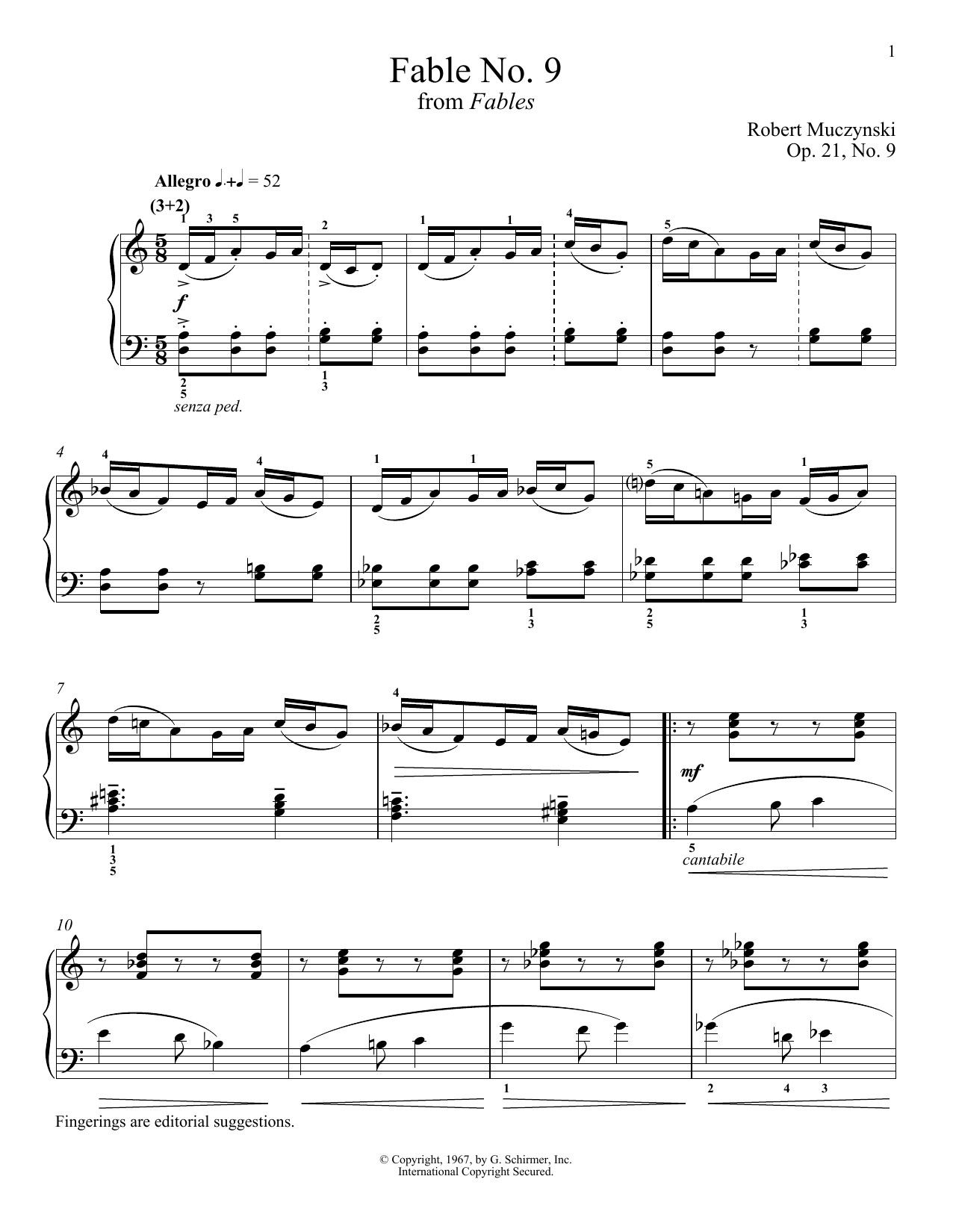 Product picture to: Fable No. 9, Op. 21