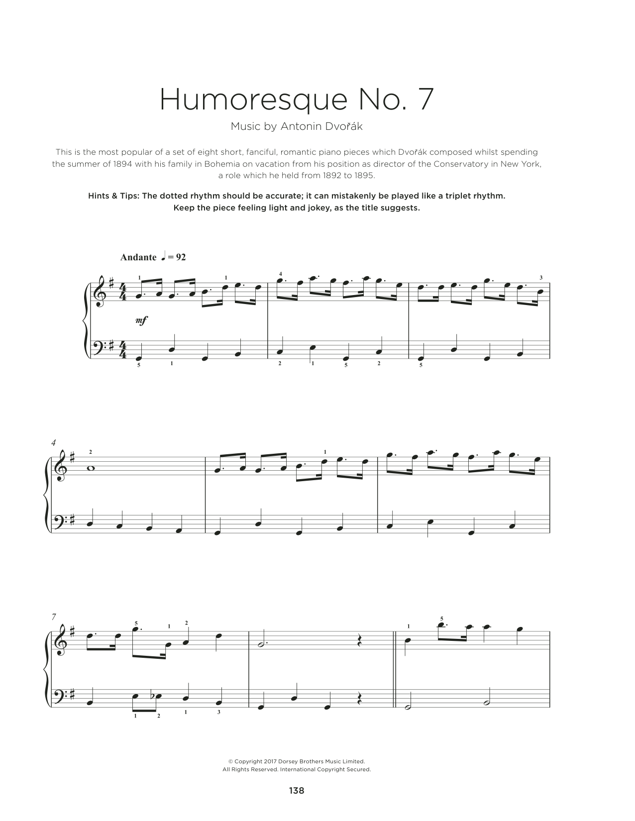 Produktbild zu:  Humoresque - Anton Dvorak
