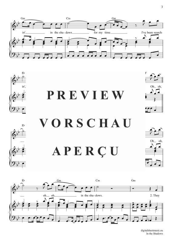 gallery: In The Shadows, Rasmus, Klavier, Gesang & Akkorde