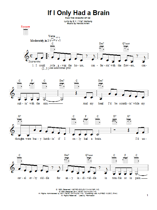Product gallery: Page 1 of 1 If I Only Had A Brain, Harold Arlen