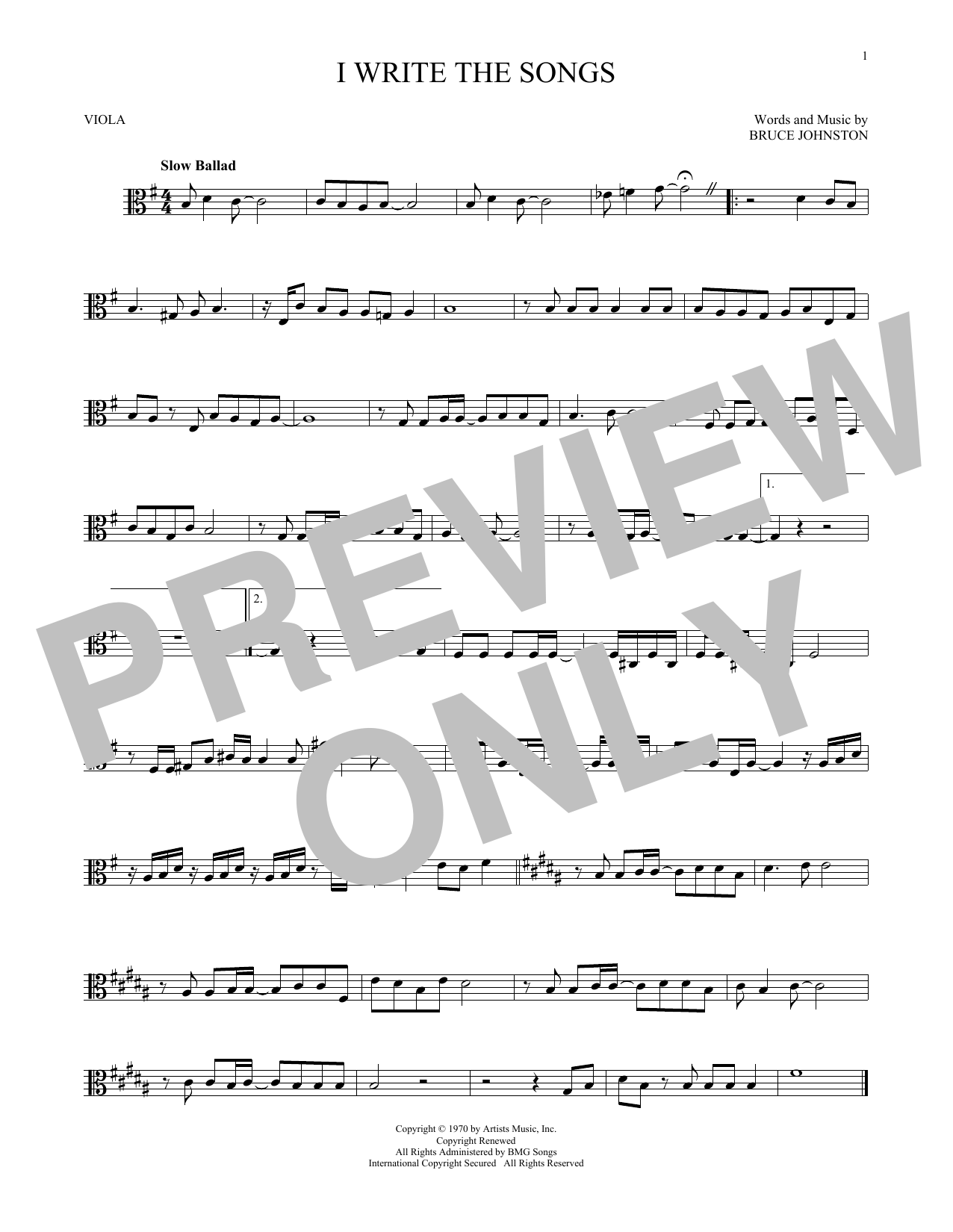 Product gallery: Page 1 of 1 I Write The Songs, Barry Manilow