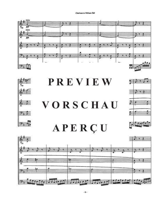 Produktgalerie: Seite 11 von 21 William Tell , , (Blechbläserquintett - Tuba Solo)