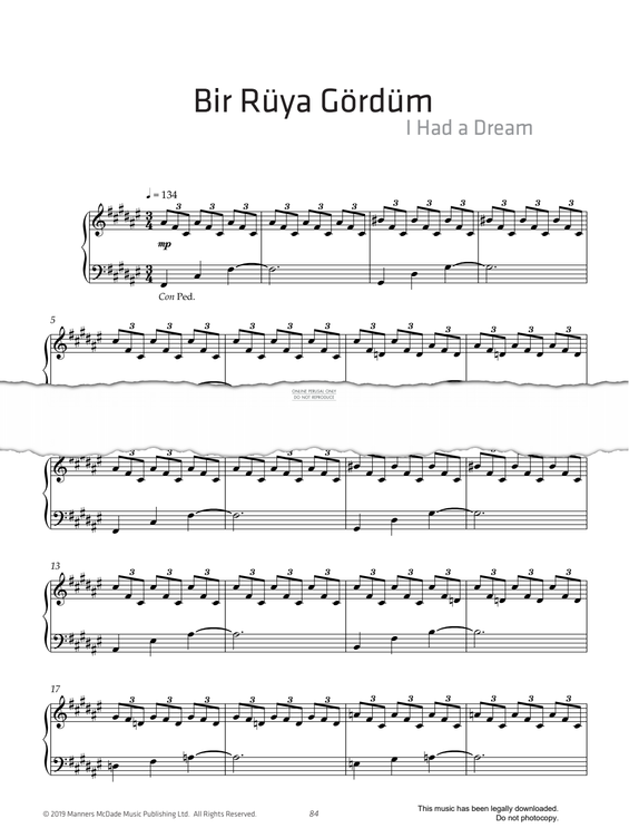 Product picture to: Bir Rüya Gördüm (I Had A Dream)