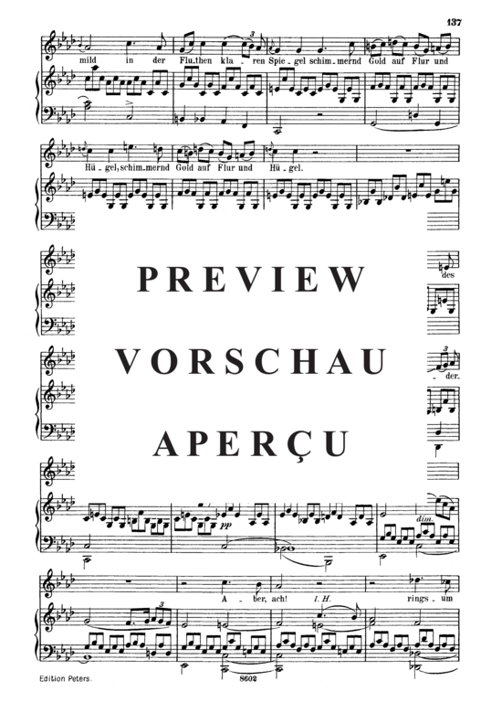 Product gallery: Page 5 of 7 Abendbilder D.650, , Medium Voice and Piano