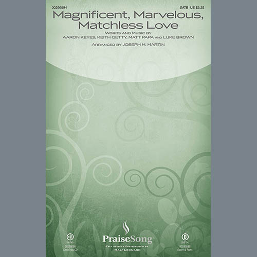 Product picture to: Magnificent, Marvelous, Matchless Love (arr. Joseph M. Martin)