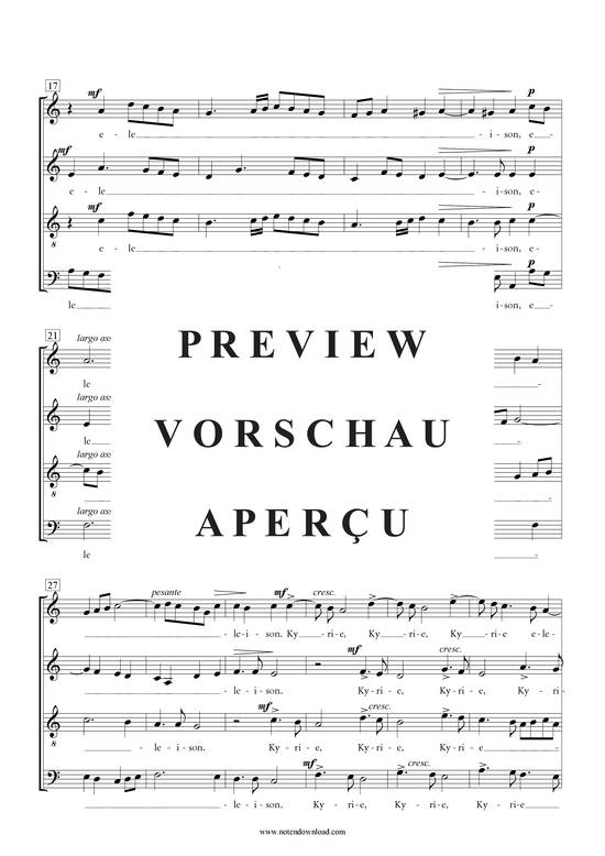 Produktgalerie: Seite 3 von 18 Messe , , (Gemischter Chor SATB)