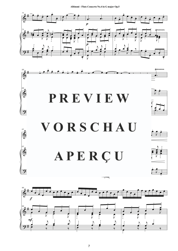 Product gallery: Page 8 of 11 Flute Concerto No.4 in G-Dur Op.5, , Flute and Piano/Harpsichord