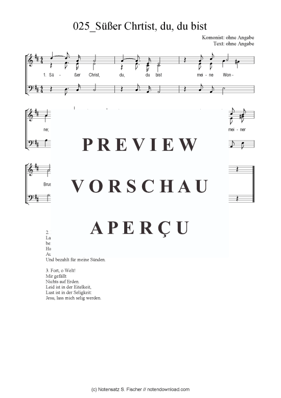 Produktbild zu: Süßer Christ, du, du bist 